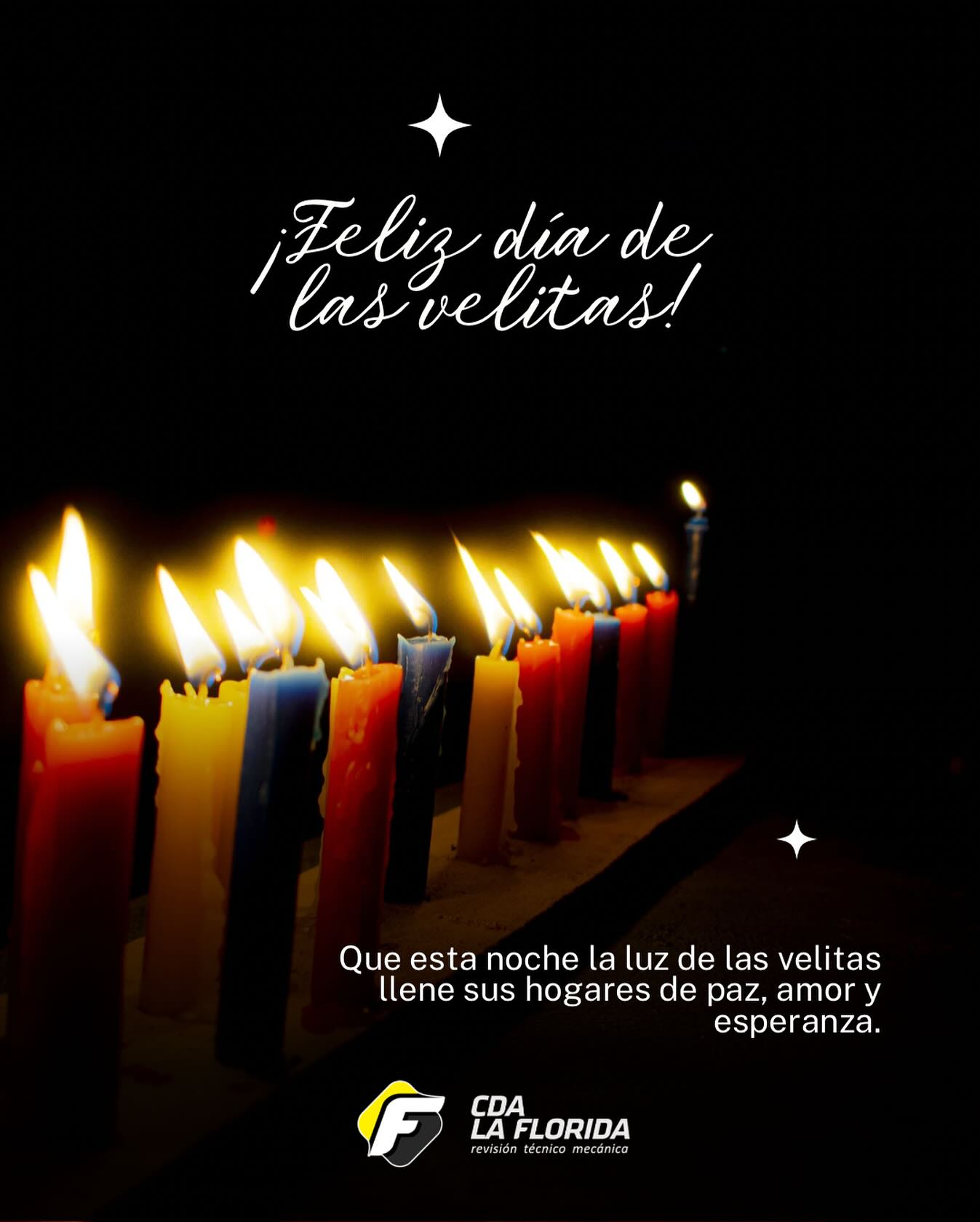✨ Que la luz de esta noche traiga paz, armonía y nuevos comienzos para cada familia.
Felices Velitas.